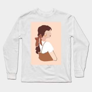 Beauty Minimalistic Illustration Long Sleeve T-Shirt